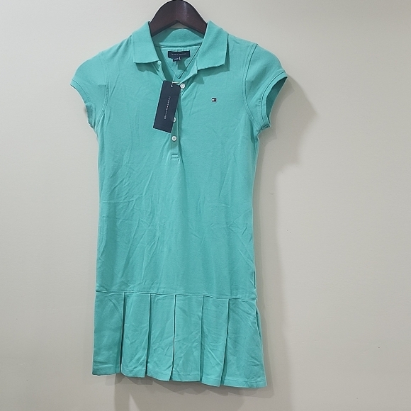 Tommy Hilfiger Other - NWT Tommy Hilfiger Blue Dress Girls Sleeve Fitted Polo Shirt